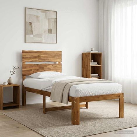 Estructura de Cama Individual con Cabecera ROSTOCK Natural (1/5)