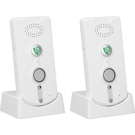 Interphone sans Fil pour la Maison 1000m Gamme Voix activé 2 Voies Interphone pour la Maison de Bureau de Maison Maison dans la Chambre DC5v 1A (White) (1/5)