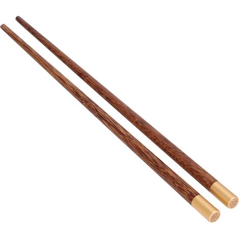Ensemble de baguettes réutilisables en wengé - 5 paires - Idée cadeau haut de gamme pour la cuisine (1/5)
