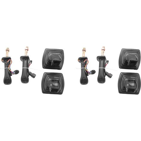 Gruppo leva di comando benna a 3 pulsanti serie L+R in 4 pezzi con ingranaggio e coperchio antipolvere per Daewoo Doosan DH DX150 215 225 300 370-9C
