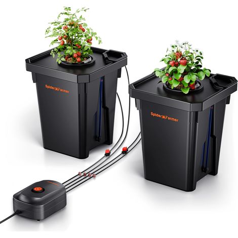 Spider Farmer kit DWC hydroponique 7 gallons + pompe à air avec 2 seaux (2025)