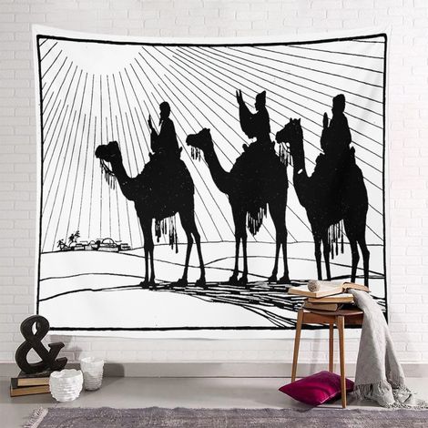 Tenture murale Épiphanie Décoration Chambre Toile Fond Impression Numérique Tissu Suspendu Décoratif Maison (1/2)