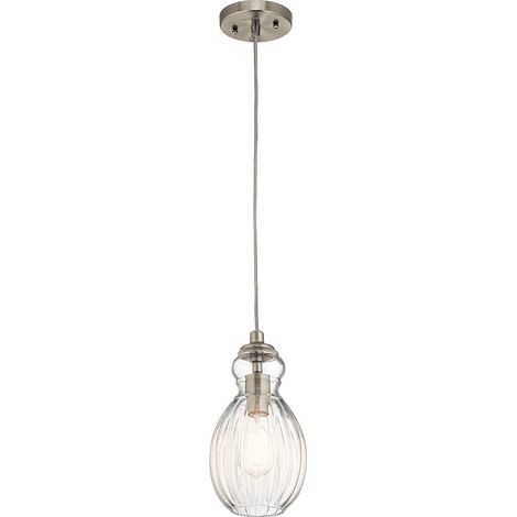 Elstead Riviera 1 Lichtanhänger, Nickel gebürstet, E27 (1/5)
