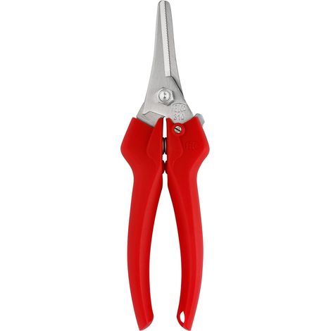 FELCO 310 ciseaux de récolte de précision acier inoxydable, lame courbe 46 mm, coupe 10 mm, récolte de fruits et fleurs, poignées ergonomiques, ressort intégré, tool léger.