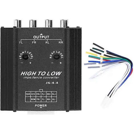 12V 4-Kanal-Auto-Audio-Konverter für High-to-Low-Line-Umwandlung