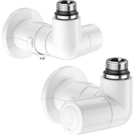 Valvole termostatizzabili e detentori High-Style per termoarredi. Attacchi a doppia squadra. Versione destra. Misura 1/2" 400301