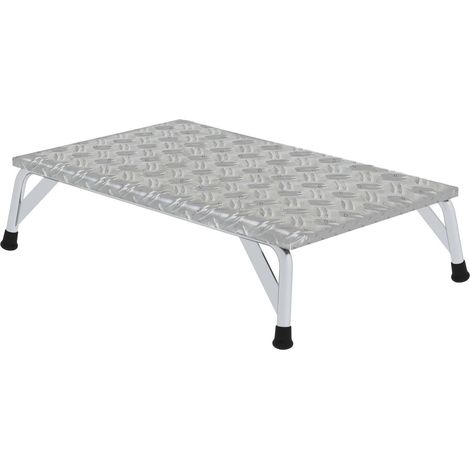 Günzburger Steigtechnik Plate-forme de travail en tôle d'aluminium laminée à chaud 1 marche - 050032