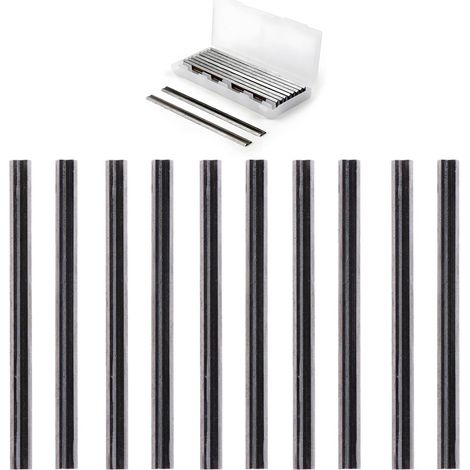 10 x Planer Blades 82 mm, Reversible Planer Blades, High Speed Steel Material, for 82 mm Planers etc. (1/5)