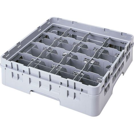 Casiers lavage pour tasses - Haut max 10.7 cm - 50 x 50 x 14.3 cm - Gris Clair - Lot de 5 - Cambro