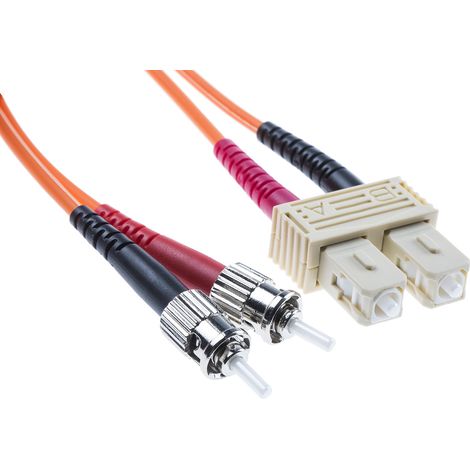 Câble fibre optique RS PRO 2m Avec connecteur / SC, OM2 Multi-mode ( Prix pour 1 )