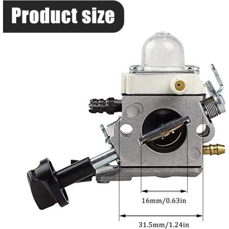 NALOOKAMIC BG86 Carburateur pour Stihl BG86CE BG86Z BG86CEZ Souffleur de Feuilles Carb SH86 Carburateur Remplacement pour Zama C1M-S261B, Carburateur OEM 42411200616 avec Filtre à air Kit de pièces d