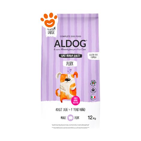Aldog Dog Monoproteico Maiale Medio-Grande - Sacco 12 Kg -
