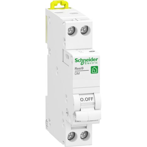 SCHNEIDER R9PFC625 Interruttore 25A XP Resi9 - 1P+N - Curva C - 3kA - 230V AC - Combinabile (1/2)