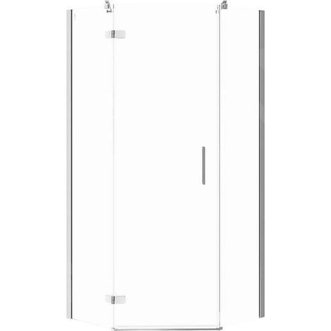 Cersanit Jota - Cabine de douche 90x90 cm, gauche, chrome/verre clair S160-014 (1/2)