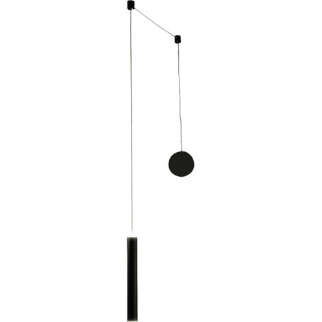 Suspension Décentralisée Prado Noir Mat - Fabas Luce - Led 6,5W Dimmable - Montage Décentralisé (1/4)