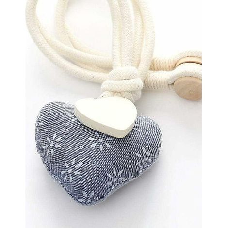 2 Pcs Rideau Retenues Paire Belle Forme De Coeur Magntique Rideau Embrasses Naturel Coton Lin Corde Fentre Rideau Boucle Enfants Chambre Rideaux T (1/4)