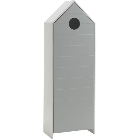Armoire Enfant 4 Niveaux "Casami" 171cm Gris (1/5)