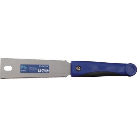 TECWERK Japansäge/Feinzugsäge Mini Ryoba Blatt-L.150mm Gesamt-L.330mm ger.2K-Griff