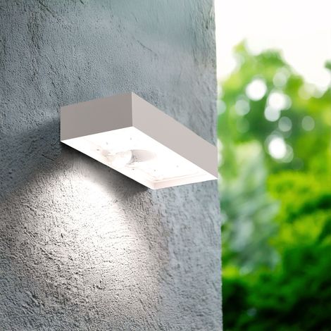 Wandleuchte Karl 6W Solar Aussen Weiss 4000K Neutralweiß