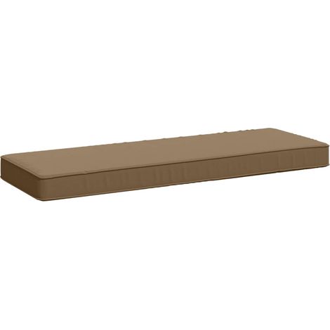 Coussin de banc 1 pièce VUGHT 100 % polyester Taupe vidaXL