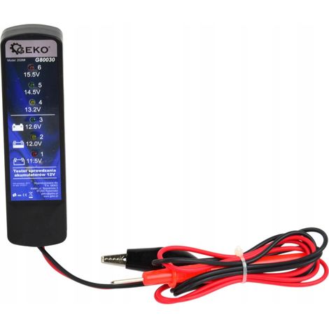 Battery Tester geko g80030 LED Anzeige digital 12 VDC