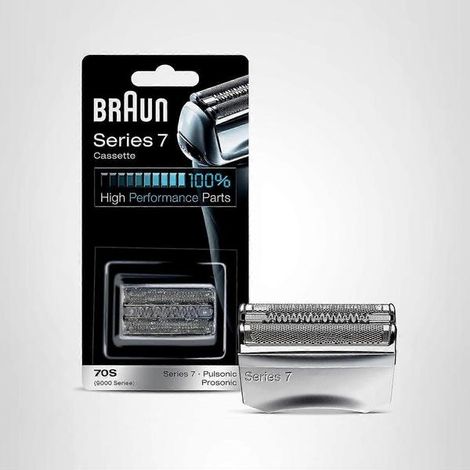 Cartouche de rechange pour tête de rasage Braun Series 7 70S, argent (1/4)