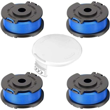 4 Pack Bobines Fil Coupe-Bordures Remplacement Universel pour Ryobi One +, Ø 1,6mm, Longueur 20,11m (1/4)