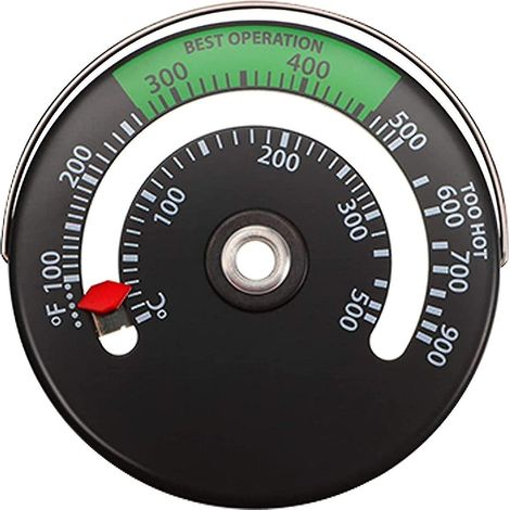Thermomètre pour poêle à bois Thermomètre pour cheminée à bois Thermomètre magnétique pour four Thermomètre d'intérieur pour poêles à bois (1/5)