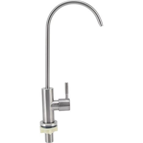 Robinet d'eau potable, robinet de nettoyage à 360 °, poignée arrondie en acier inoxydable 304 pour la cuisine (1/5)