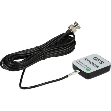 vhbw GPS Antenna compatible with Garmin SPGMAP 295 Car Sat Nav with BNC Connector - Magnetic Base, 5 m Black (1/4)