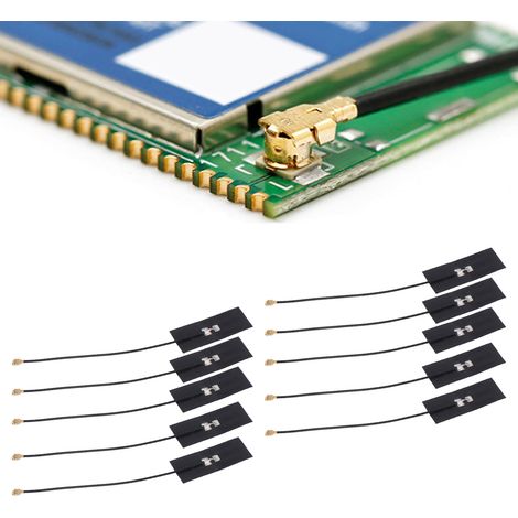 10 Pièces Antenne FPC Flexible Double Fréquence Intégrée pour Routeur WiFi Bluetooth 2.4G/5.8G (1/5)