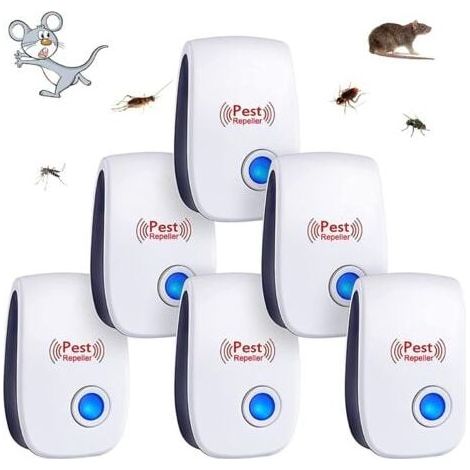 6pcs Ultrasonic Pest Repeller Indoor Anti Mosquito/Mouse/Cockroaches/Rodents/Ants/Spiders/Insects Device (1/5)
