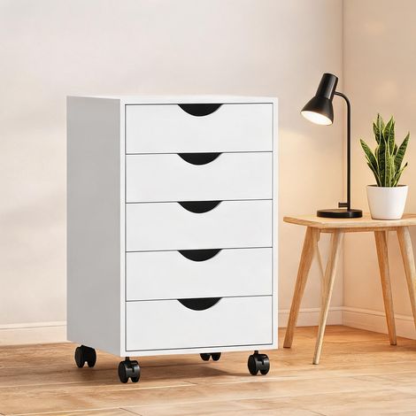 Meuble de rangement de bureau bianco en MDF 40 x 40 x 67 cm (1/5)