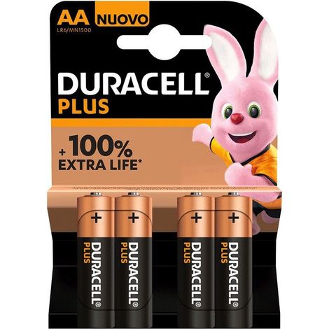 Batterie Stilo tipo AA 1.5V Blister da 4 pezzi MN1500 Duracell 302405200