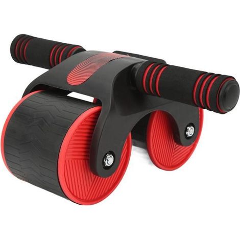 Roue musculaire abdominale Roue abdominale avec renfort triangulaire, roue de Fitness pour Sport à sport poids Rouge