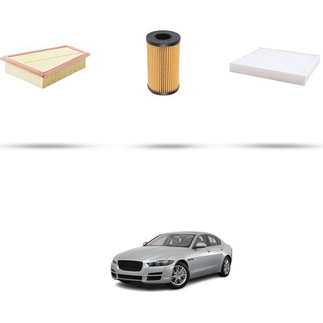 Kit tagliando 3 filtri compatibile con Jaguar XE (x760) 2.0 177kw dal 2015 (1/4)