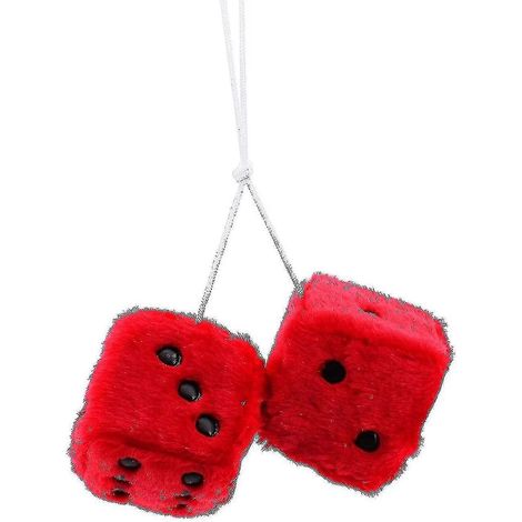 1 paire de dés suspendus pour couple, pendentifs à points pour voiture, décoration intérieure (1/5)