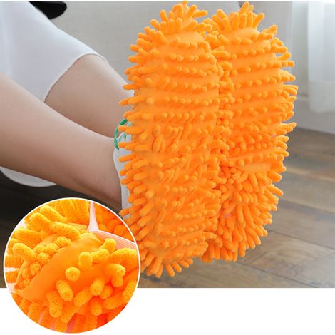 Lot de 10 chaussons-serpillères pour le nettoyage des sols, tête de balai amovible, couvre-chaussures en microfibre, balais-serpillères, nettoyeurs de poussière et de cheveux, balayage (1/5)
