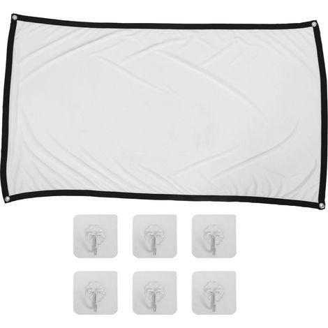 Écran de projection HD 60 pouces pliable portable, anti-plis, résistant, pour films intérieur/extérieur (1/5)