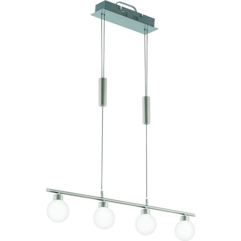 Lampe suspendue Borriol Nickel 4-léger - 32872 (1/2)