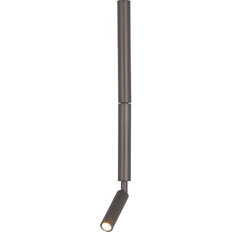 Applique Moderna Architect Metallo Bianco Marrone Acrilico Led 8W 3000K (1/5)