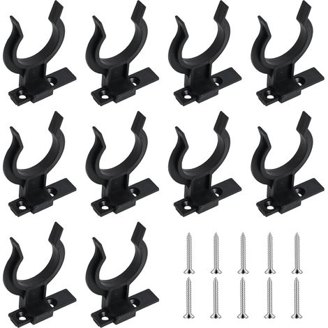 Clips de fixation plinthe cuisine - Lot de 10 - Plastique robuste - Réglable 32-42 mm - Pour pieds de meubles - Dimensions 60x43 mm (1/5)