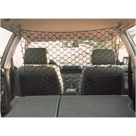 Un filet de protection noir pour animaux de compagnie en voiture, 90 cm x 30 cm, filet de protection pour animaux, filet anti-obstacles pour chiens.