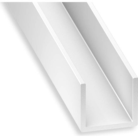 CQFD U PVC bianco 10 x 14 x 1 mm int.12 1 m (1/2)