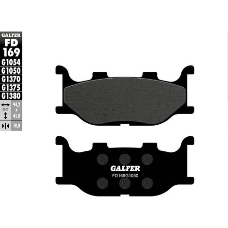 PASTILLAS DE FRENO GALFER KH199 SEMIMETÁLICAS PARA SCOOTER