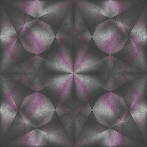 Geometric Wallpaper Textured Paste The Wall Vinyl Triangles Pink Black Silver