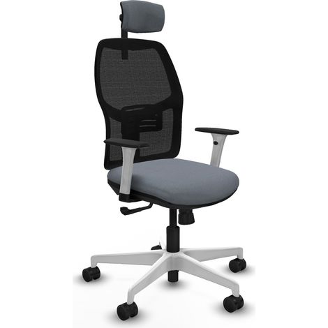 Silla de oficina piqueras y crespo Alfera blanco terciopelo 120 kg (1/2)
