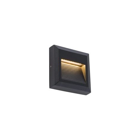 Applique LED esterna Nowodvorski Sidewalk nera in alluminio