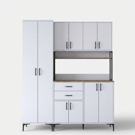 Mehrzweck-Küchenschrank mit Schubladen und Regalböden Hearth (1/4)