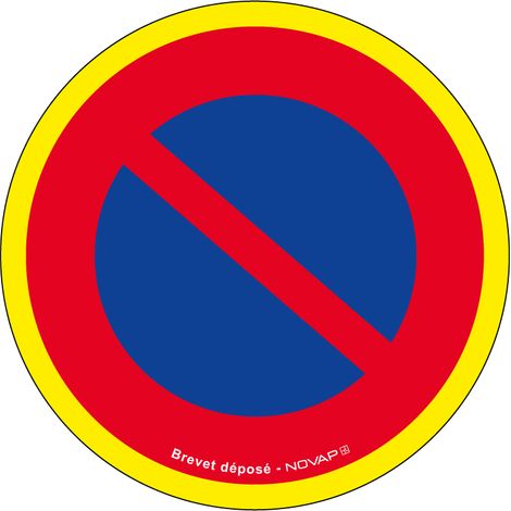 Panneau Défense de stationner - haute visibilité - Ø 180mm - 4090375